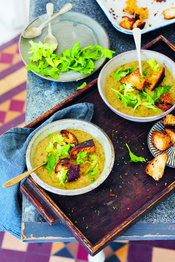 Coconut, White Bean and Celery soup The Vegan Society